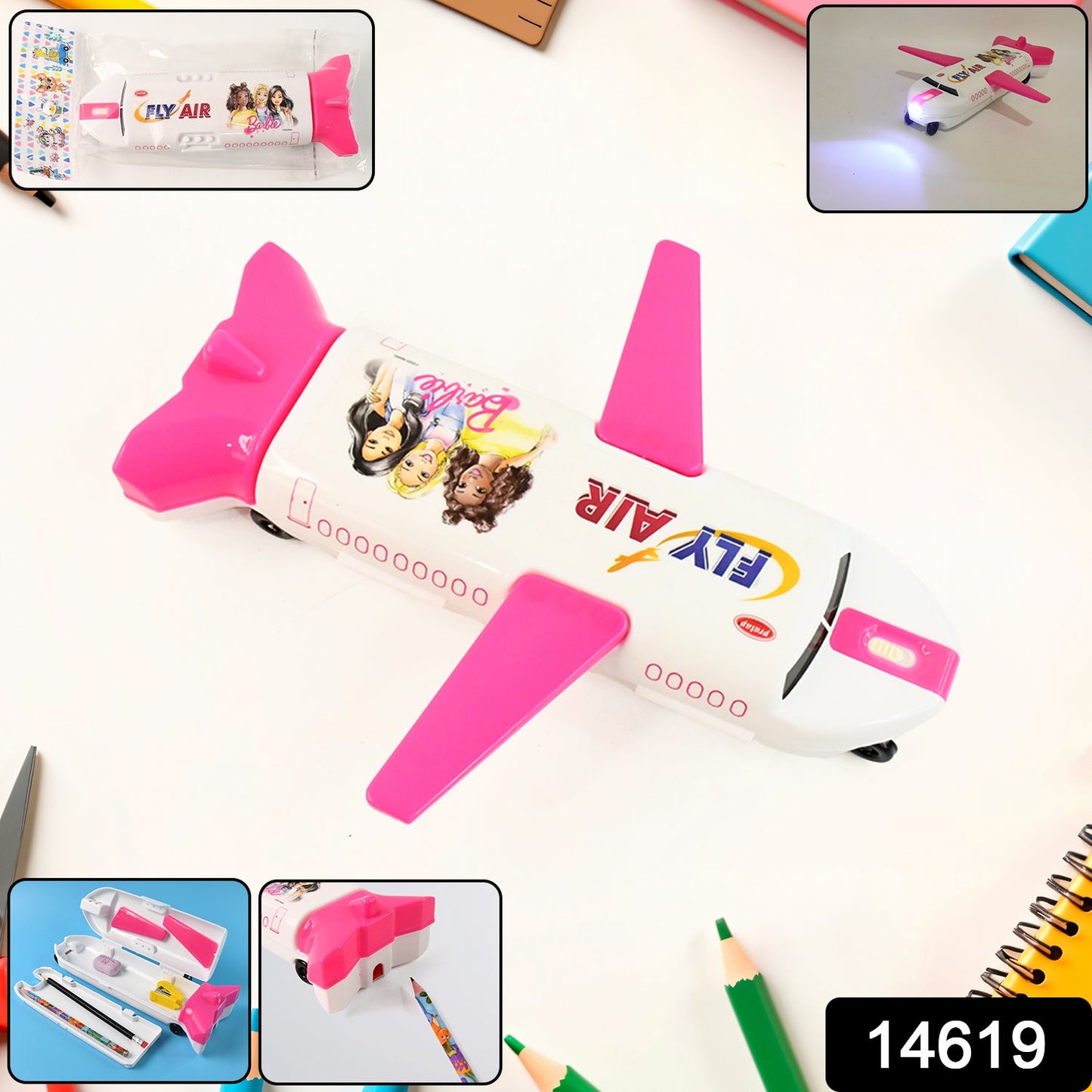 Airplane Shape Kids Compass Box