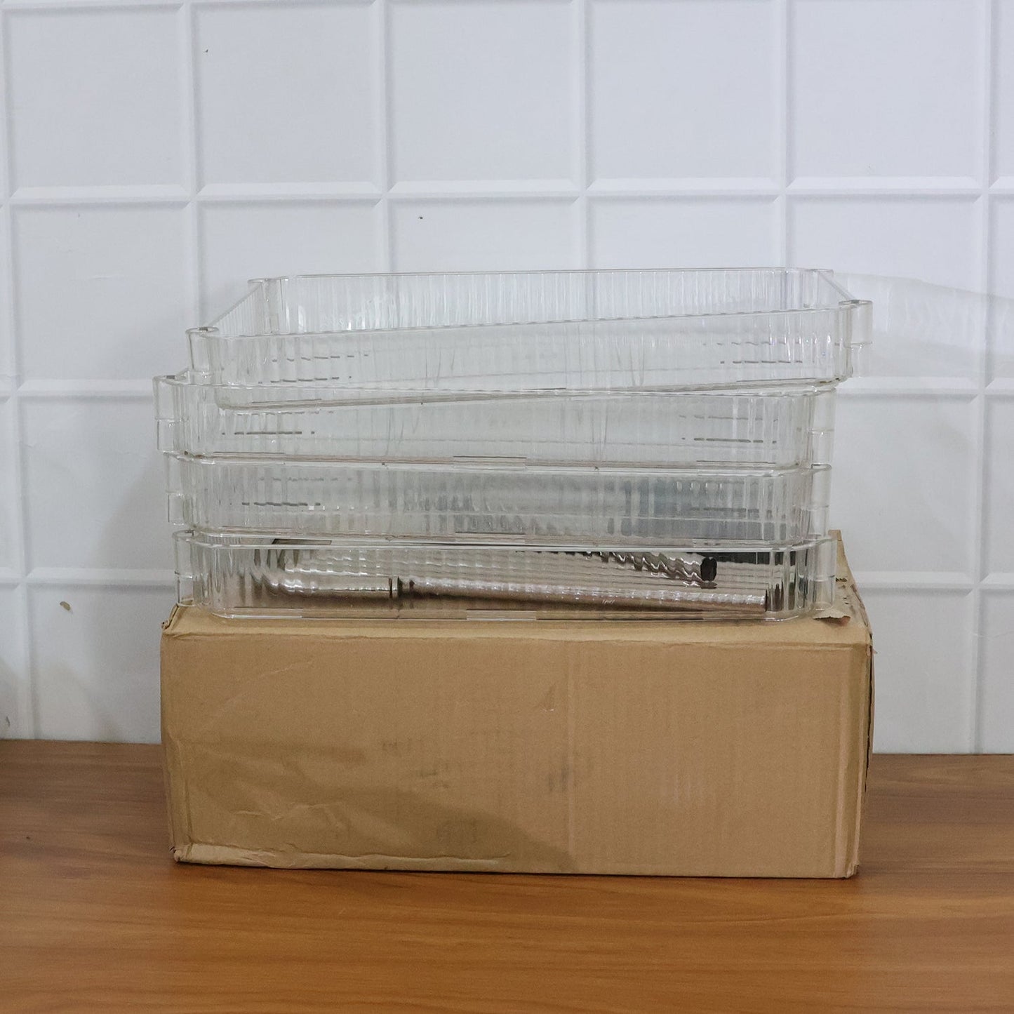 4 Layer Multipurpose Storage Trolley with Wheels